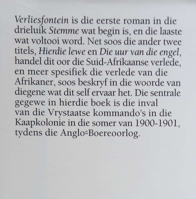 Karel Schoeman, Verliesfontein