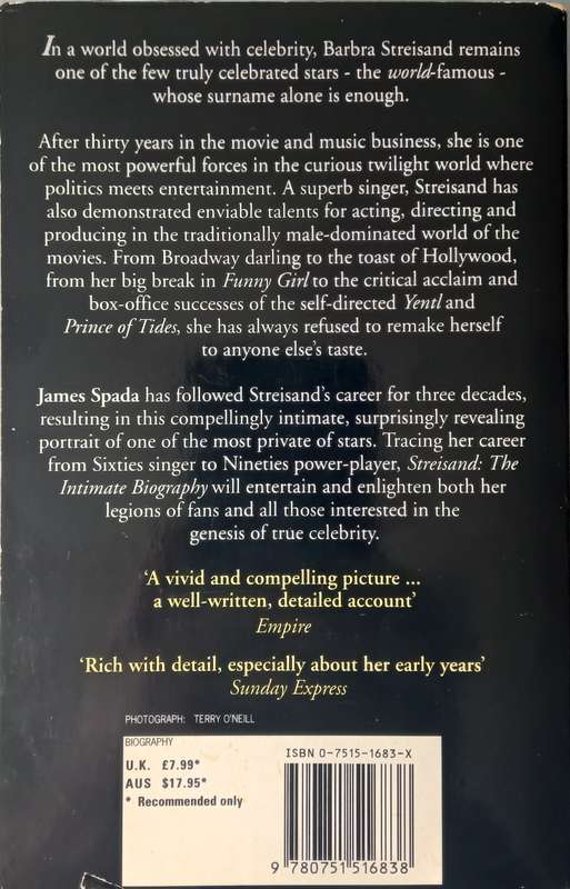 James Spada, Streisand: The Intimate Biography