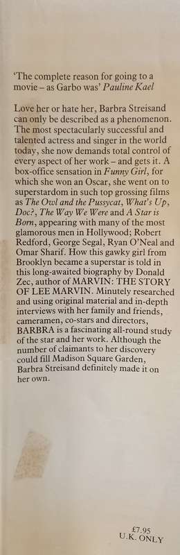 Donald Zec & Anthony Fowles, Barbra: A Biography of Barbra Streisand