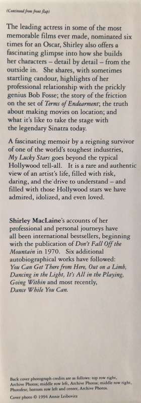 Shirley Maclaine, My Lucky Stars: A Hollywood Memoir
