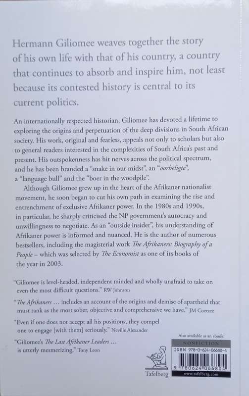 Hermann Giliomee, Historian: An Autobiography