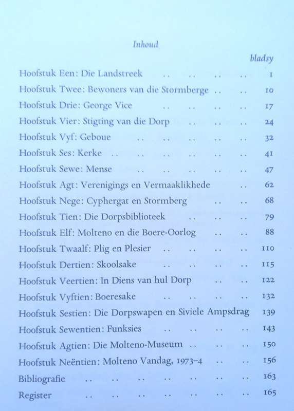 Johannes Meintjes, Dorp van Drome: Die Geskiedenis van Molteno, 1874-1974