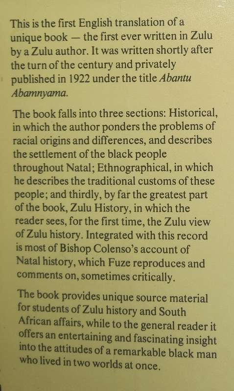 Magema M. Fuze, The Black People and Whence They Came