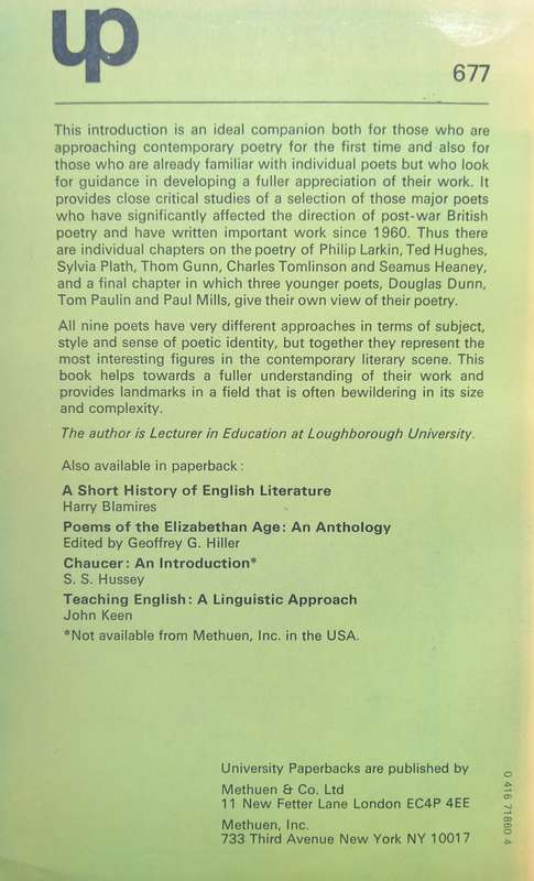 P.R. King, Nine Contemporary Poets: A Critical Introduction