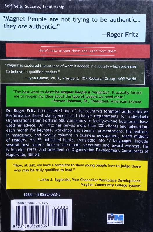 Roger Fritz, Magnet People: Their Secrets and How to Learn from Them