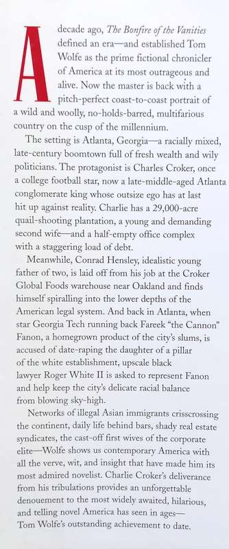Tom Wolfe, A Man in Full