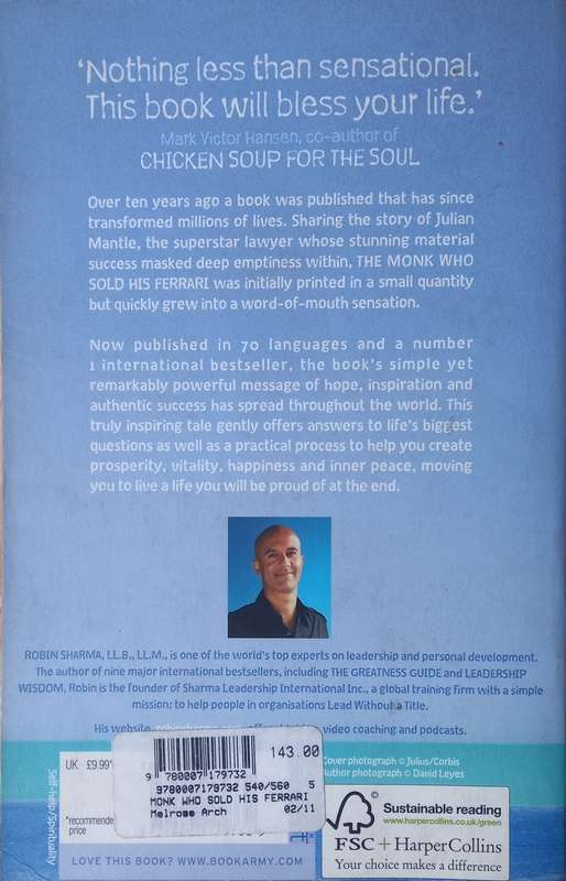 Robin Sharma, The Monk Who Sold His Ferrari