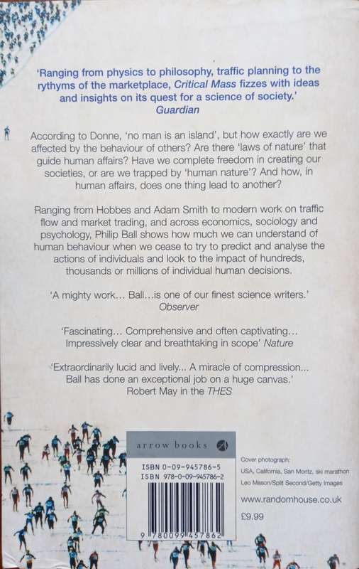 Philip Ball, Critical Mass: How One Thing Leads to Another