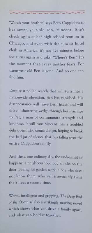 Jacquelyn Mitchard, The Deep End of the Ocean