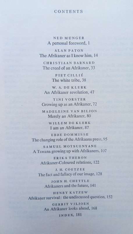 Edwin S. Munger, The Afrikaners