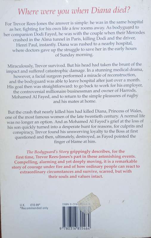 Trevor Rees-Jones, The Bodyguard's Story: Diana, the Crash, and the Sole Survivor