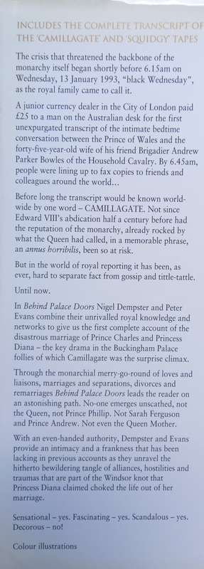 Nigel Dempster & Peter Evans, Behind Palace Doors