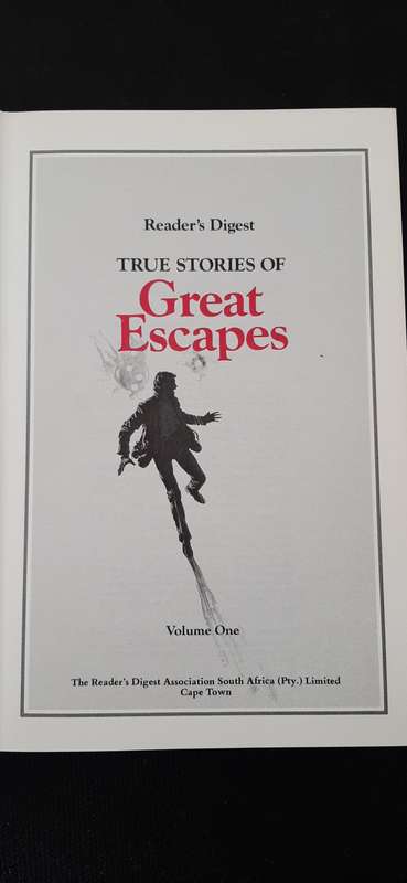 True Stories of Great Escapes by Reader's Digest - Set of 2 books, Vol 1 & 2
