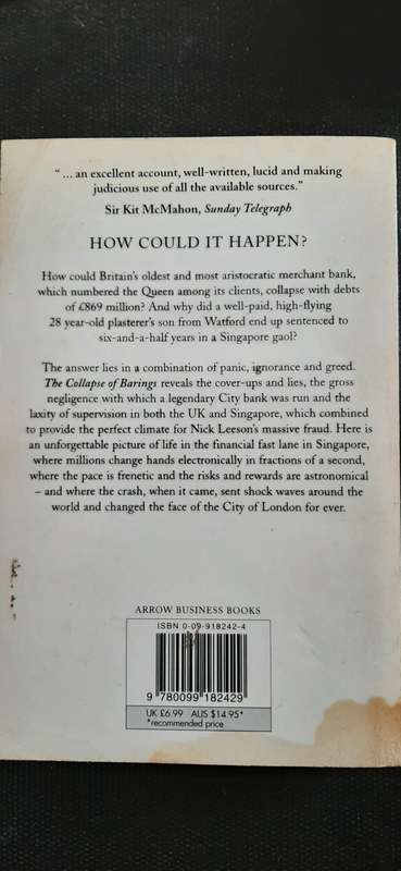 The Collapse of Barings by Stephen Fay