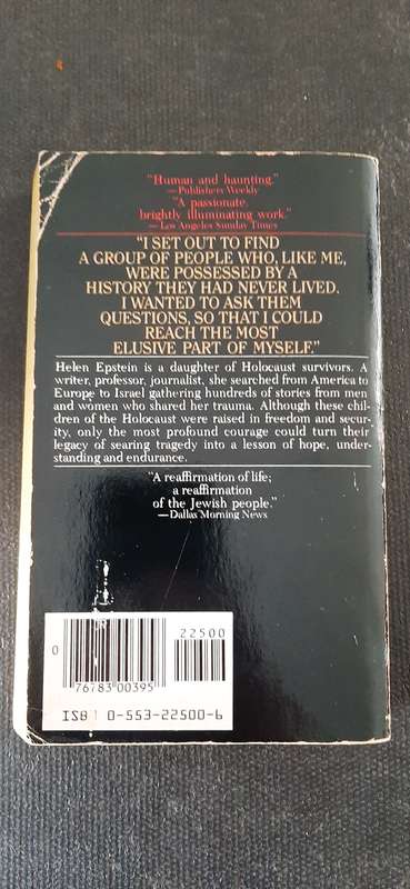 Children of the Holocaust by Helen Epstein