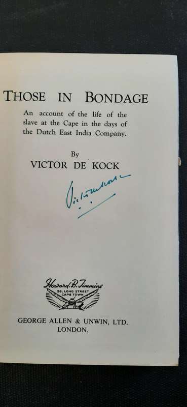 Those in Bondage by Victor de Kock (Signed by author)