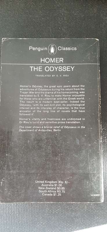 The Odyssey by Homer - Founder editor E.V. Rieu