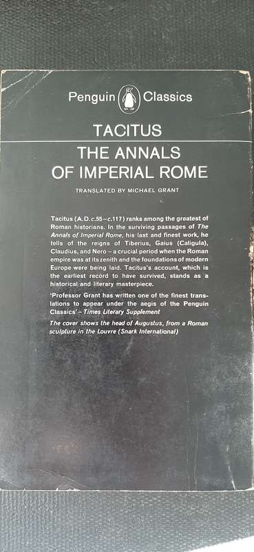 The Annals of Imperial Rome by Tacitus - Founder editor E.V. Rieu