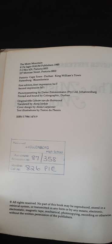 The Misty Mountain by Pieter Pieterse (First Edition, 2nd impression)