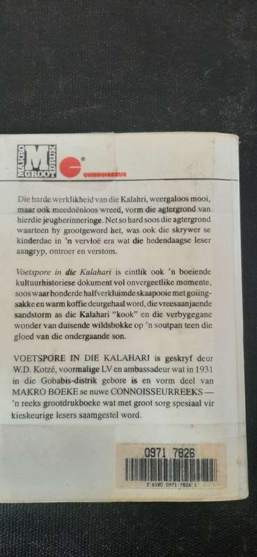 Voetspore in die Kalahari deur Willem D. Kotze (Large Print)