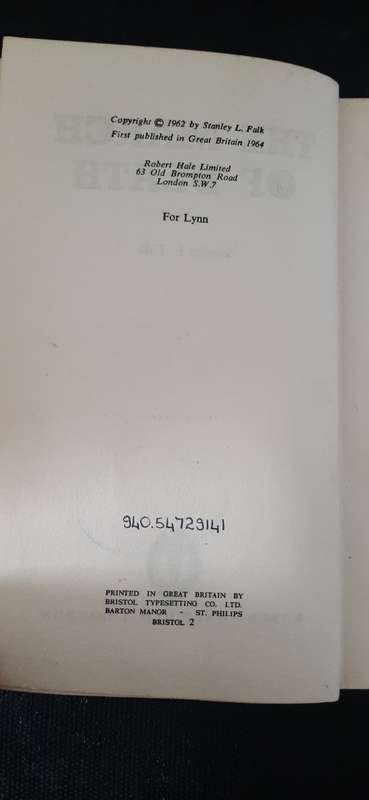 The March of Death by Stanley L. Falk (First Edition)