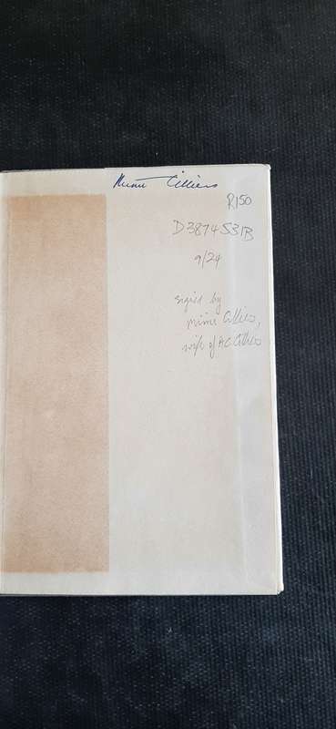 Closer Union by Olive Schreiner (Signed by Mimi Cilliers, wife of AC Cilliers)