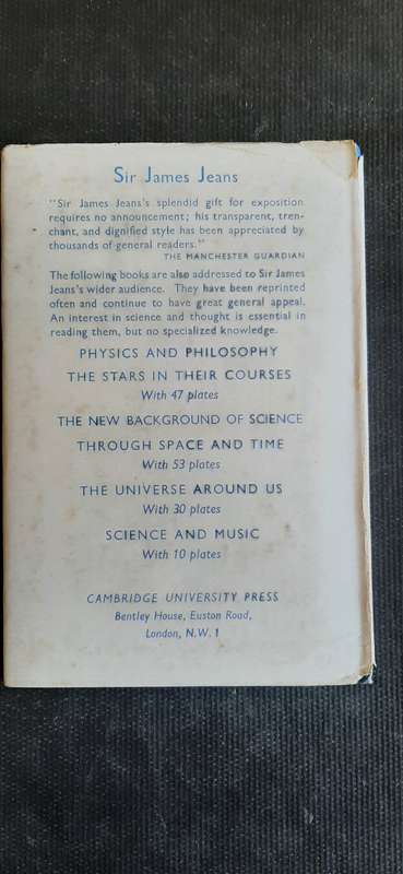 The Mysterious Universe by Sir James Jeans (Signed by AC Cilliers)