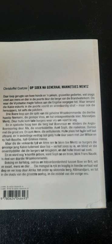 Op Soek na Generaal Mannetjies Mentz deur Christoffel Coetzee