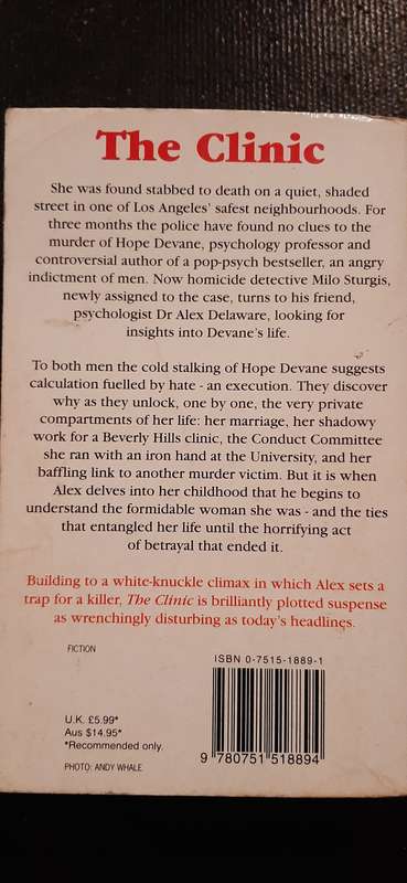The Clinic by Jonathan Kellerman