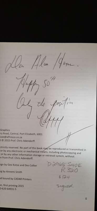 An Umbrella for the Rainbow Nation by Prof. Chris Adendorff and Des Collier (Signed by Author)