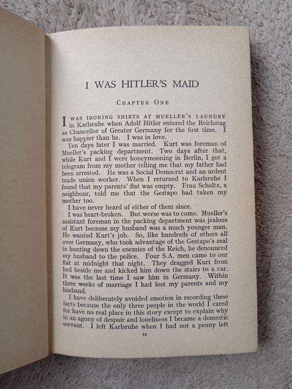 I was Hitler's Maid by Pauline Kohler