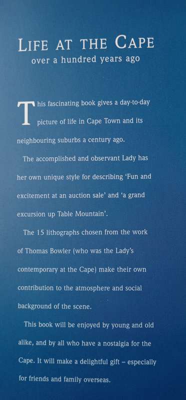 Life at The Cape over 100 years ago by A Lady