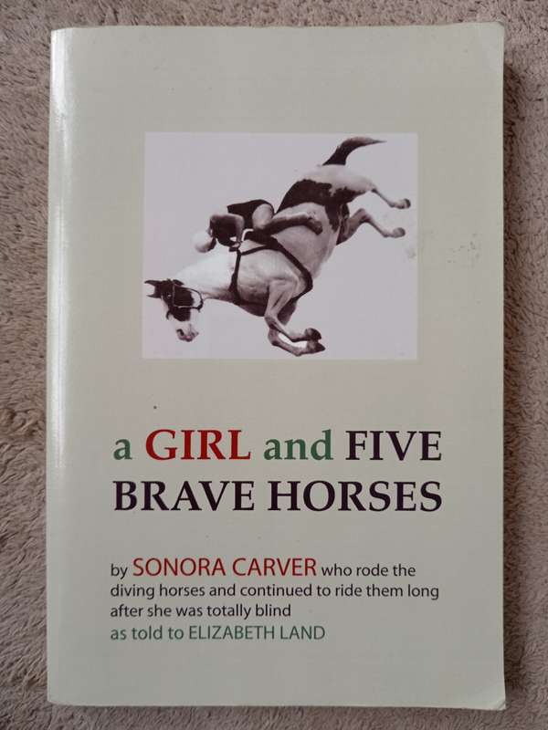 A Girl and Five Brave Horses by Sonora Carver as tops to Elizabeth Land