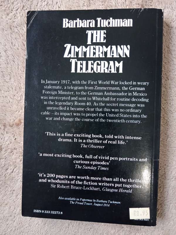 The Zimmermann Telegram by Barbara Tuchman