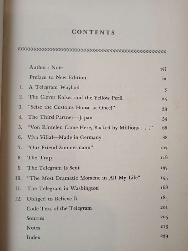 The Zimmermann Telegram by Barbara Tuchman