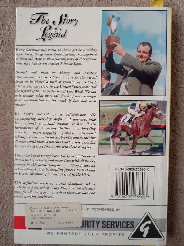 Horse Chestnut The story of a legend by Mike de Kock with Charl Pretorius