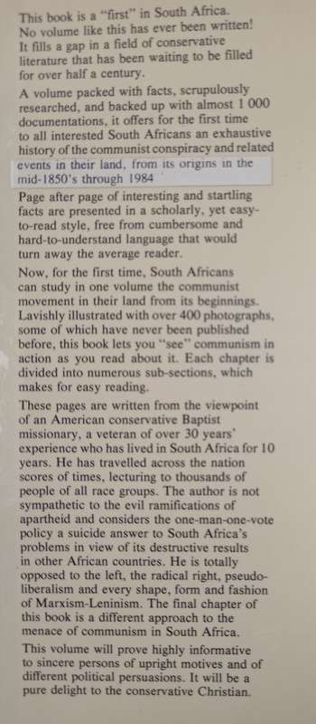 A History of Communism in South Africa by Henry R Pike