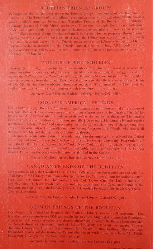 The Bodleian Library Record