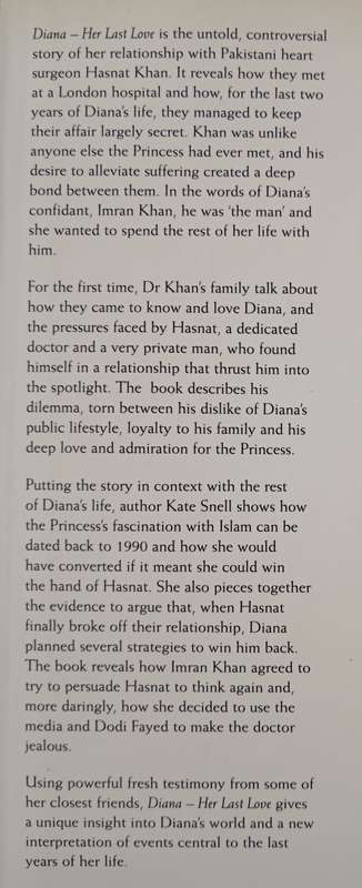 Diana Her Last Love by Kate Snell