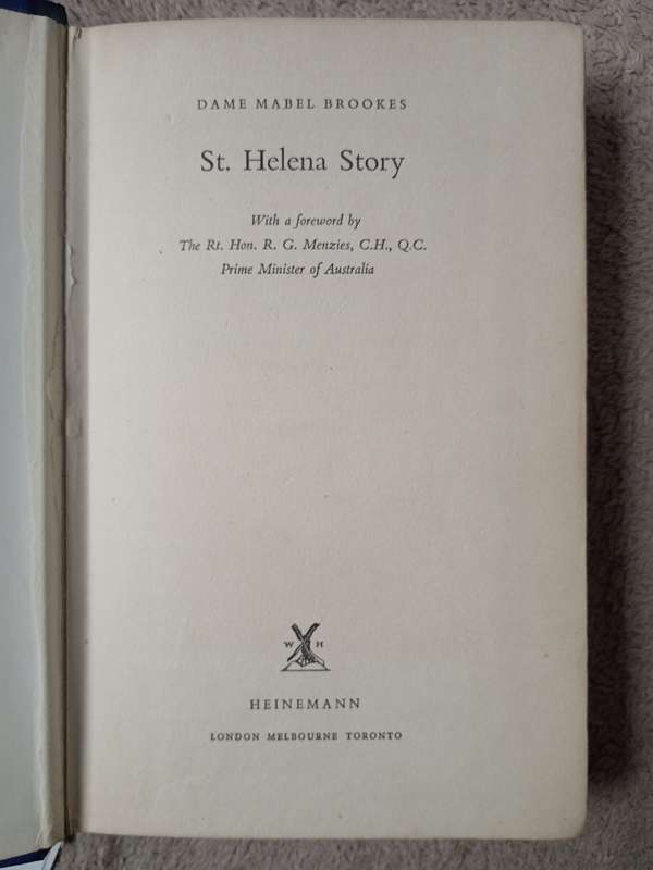 St. Helena Story by Dame Mabel Brookes