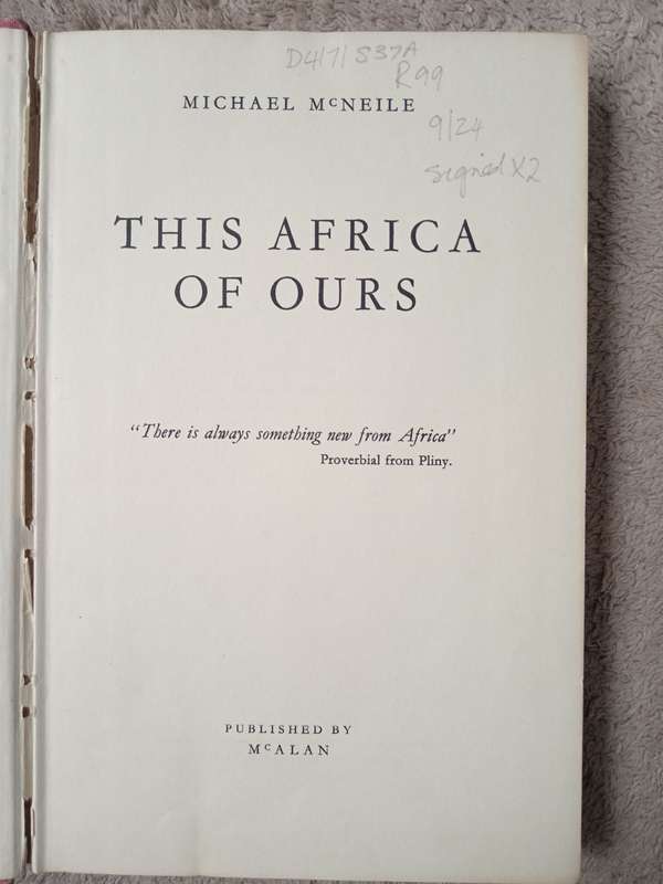This Africa of Ours by Michael McNeile