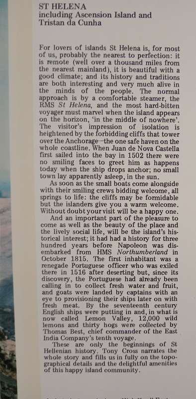 St Helena including Ascension Island & Tristan Da Gama by Tony Cross