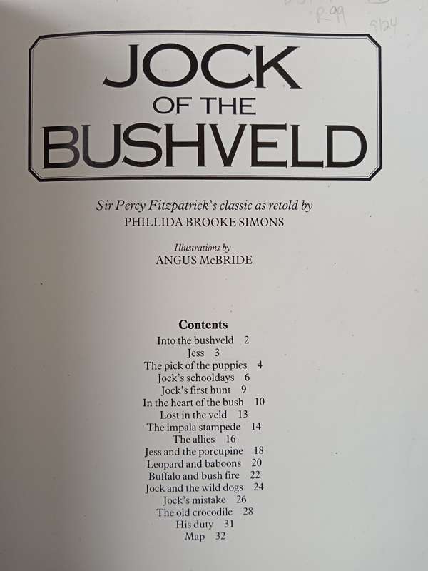 Jock of the Bushveld by Sir Percy Fitzpatrick's classic as retold by Phillipa Brooke Simons