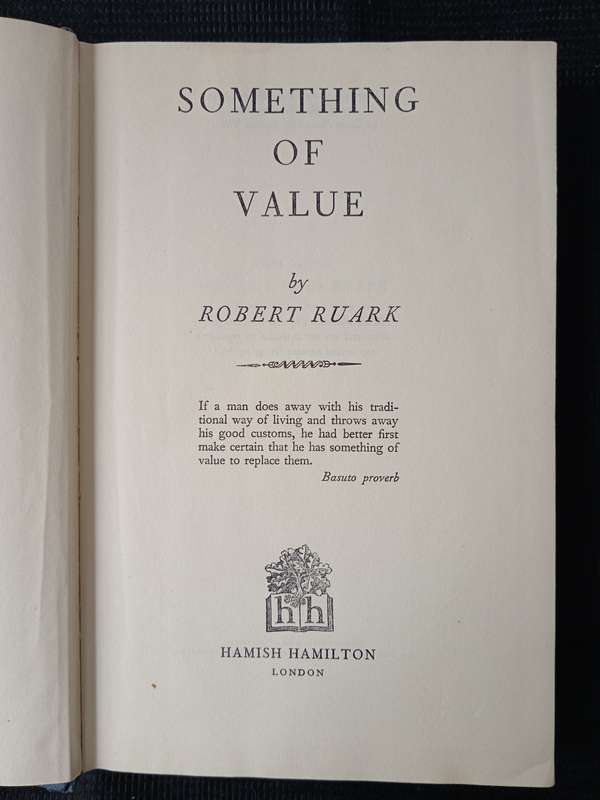 Something of Value by Robert Ruark