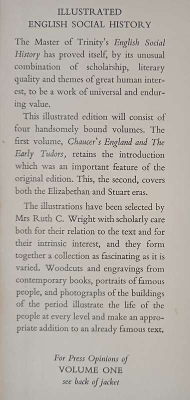 Illustrated English Social History by G M Trevelyan