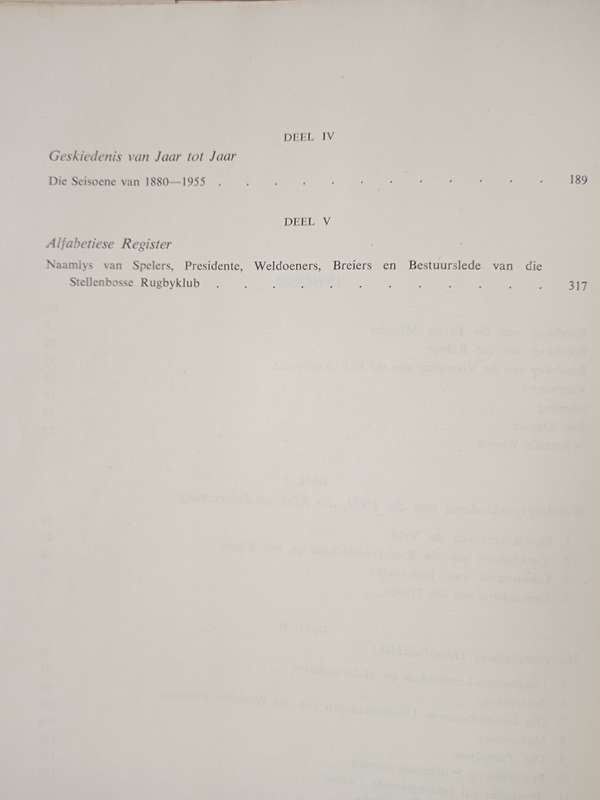 Met die Maaties op die Rugbyveld 1880-1995 Compiled by Danie Craven & Piet Jordaan