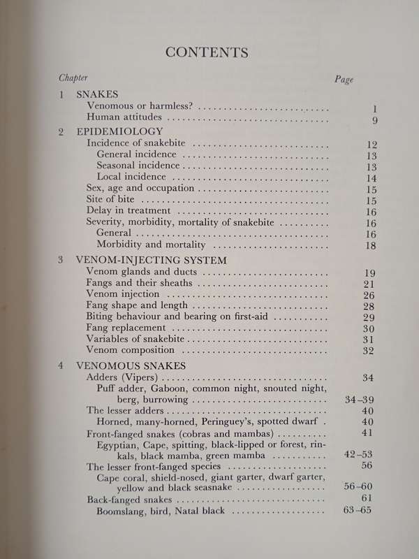 Snakes & Snake bite by John Visser & David S Chapman