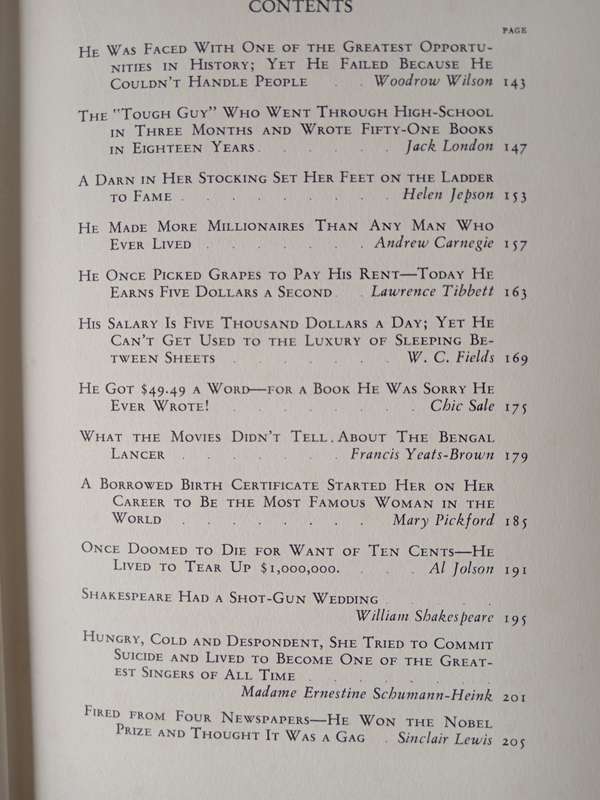 Five Minute Biographies by Dale Carnegie