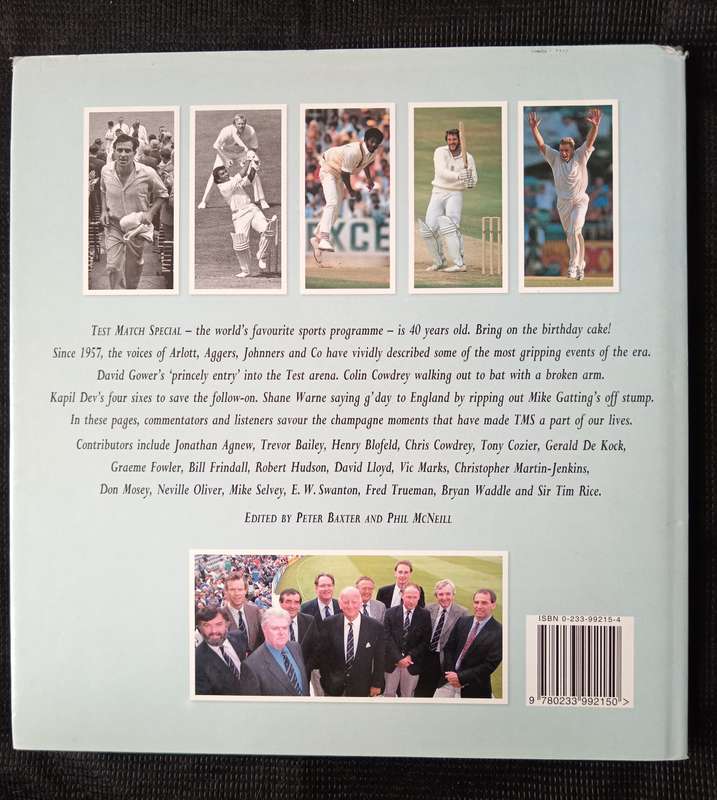 From Arlott to Aggere 40 years of Test Match Special Foreword by Sir Colin Cowdrey