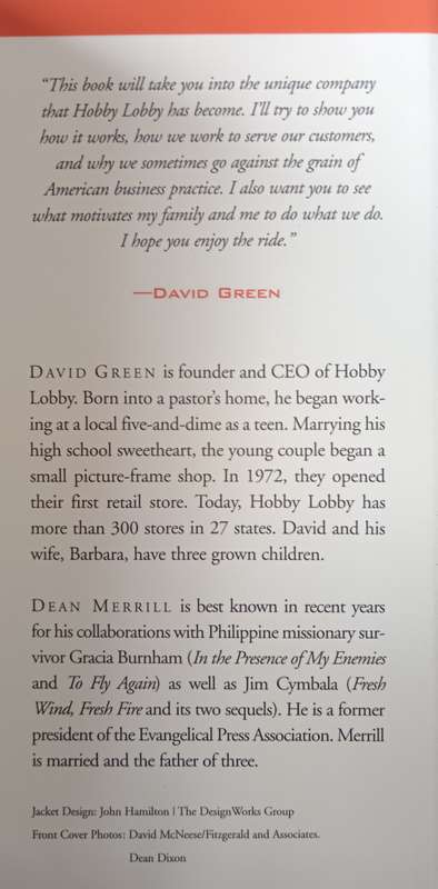 More Than a Hobby by David Green with Dean Merrill